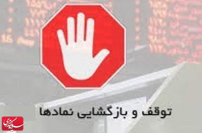 توقف یک ساعته "خساپا، وتجارت" و 5 نماد دیگر + رفع گره از 4 سهم