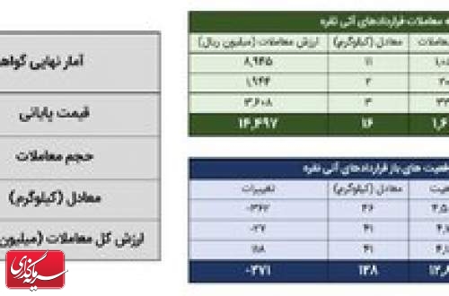 معامله ۹۶ کیلوگرم شمش نقره در بورس کالا