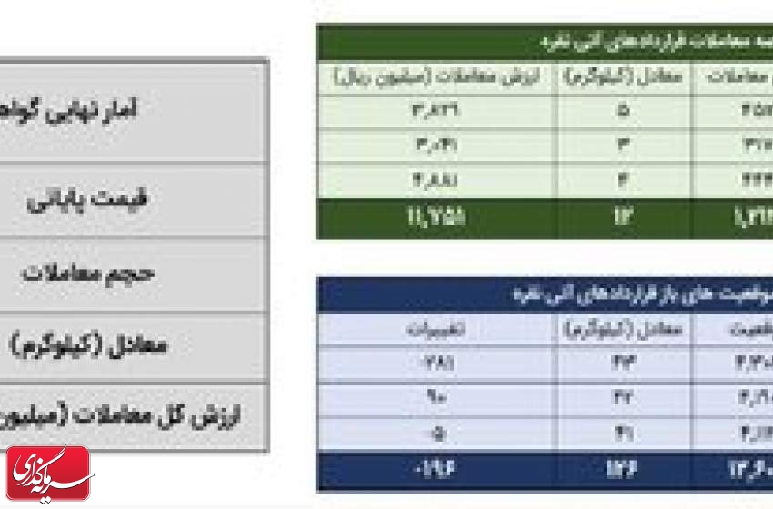 معامله ۸۰ کیلوگرم شمش نقره در بورس کالا